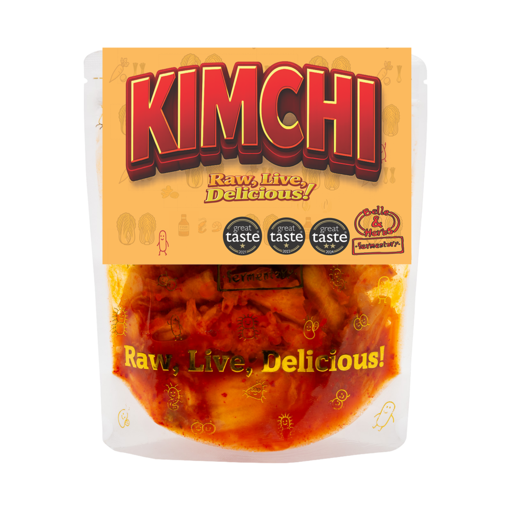 Belle & Herbs Traditional Kimchi jar - award-winning artisan fermented kimchi
