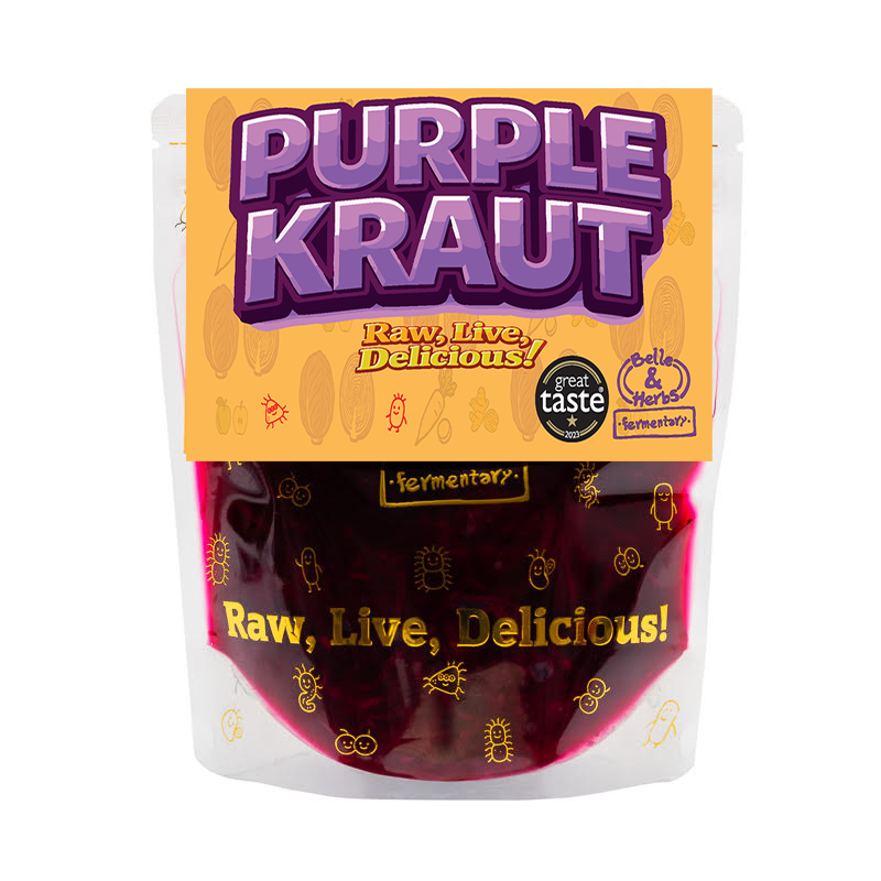 Belle & Herbs Purple Kraut - artisan fermented food