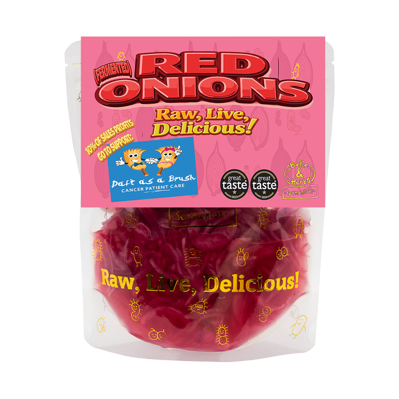 Belle & Herbs Red Onions - artisan fermented food