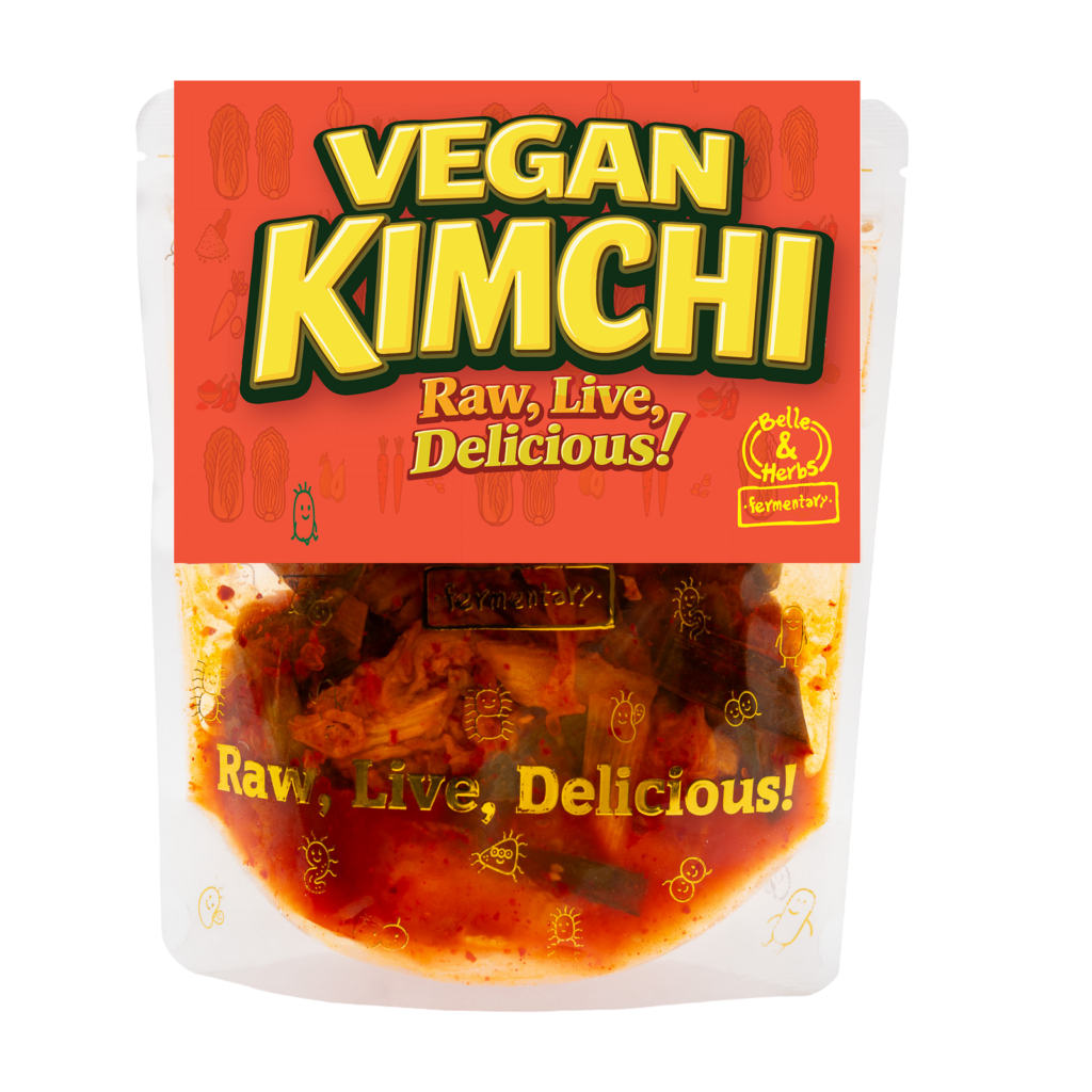 Belle & Herbs Vegan Kimchi jar - plant-based fermented kimchi